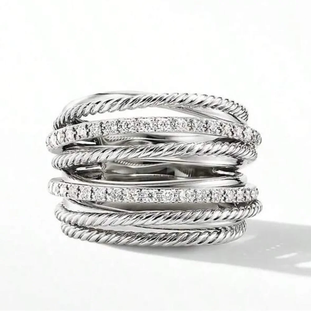 925 WEDDING BRIDAL ENGAGEMENT RING LIVE SHOW